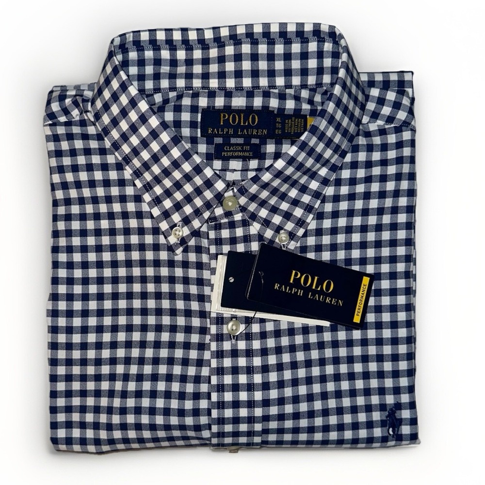 Polo Ralph Lauren Classic Fit Long Sleeve Button Down White/Blue Size XL